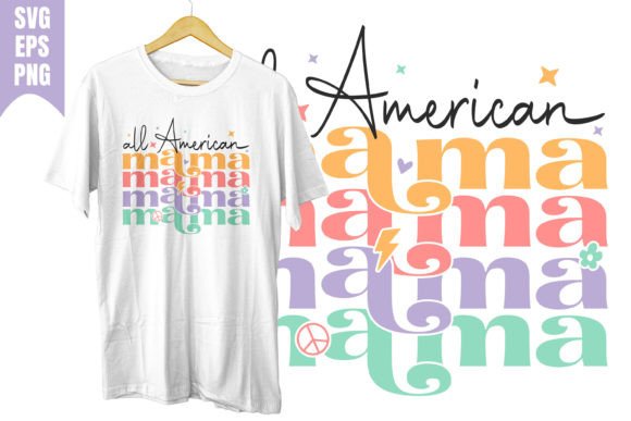 American Mama Love Svg Retro Groovy Png Review