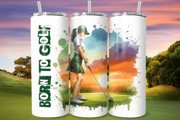 Born to Golf Tumbler Wrap PNG Review
