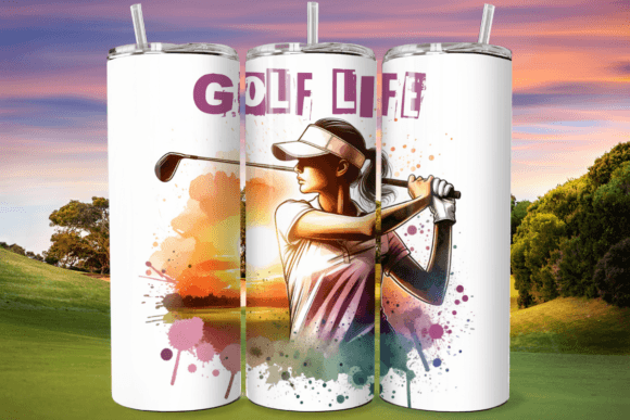 Golf Life Tumbler Wrap PNG Sublimation Review