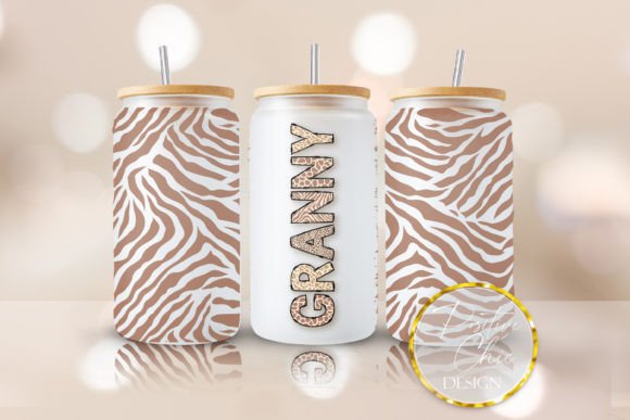 Granny 16 Oz Cup Wrap UVDTF Animal Print Review