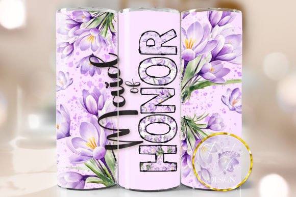 Maid of Honor Wedding Tumbler Wrap PNG Review