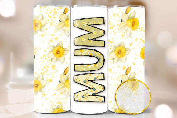 Mum Spring Flowers Tumbler Wrap PNG Review