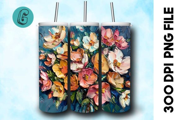 Oil Paint Pretty Flowers Tumbler Wrap 26 Review