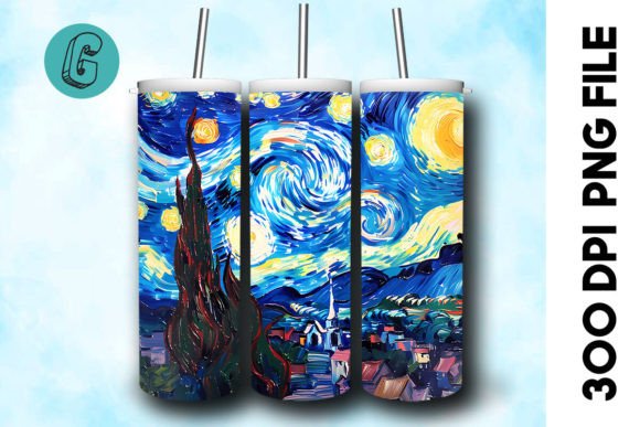 Oil Paint Starry Night Tumbler Wrap 22 Review