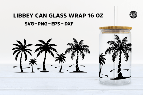 Palm Tree 16 Oz Libbey Glass Can SVG Review