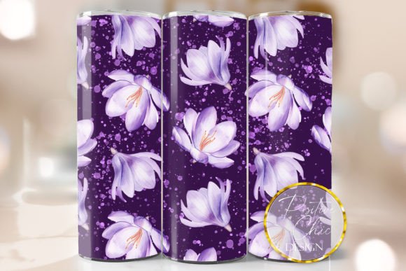 Spring Floral 20 Oz Tumbler Wrap PNG Review