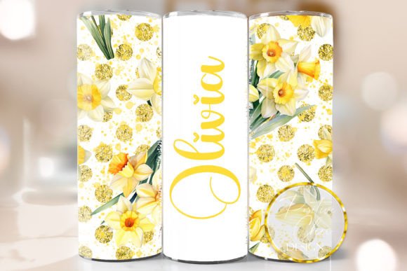Spring Flowers Tumbler PNG Custom Name Review