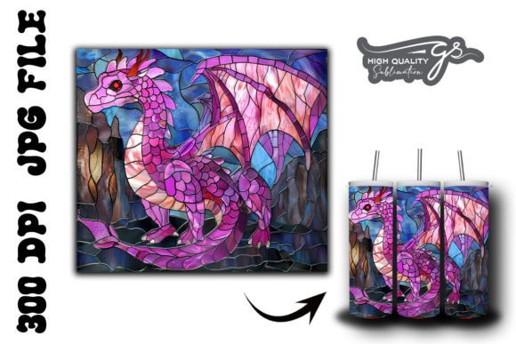 Stained Glass Dragon Tumbler Wrap 35 Review